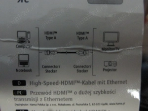 Cablu profesional HDMI de mare viteză HAMA 1.75 m, placat cu aur - imagine 5