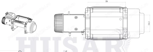 Cel mai puternic troliu profesional la 12V Husar Winch BST S 18000 lbs(trage 8165 kg) - imagine 5