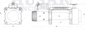 Cel mai puternic troliu profesional la 12V Husar Winch BST S 18000 lbs(trage 8165 kg) - imagine 6