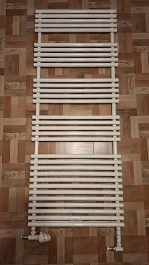 Calorifer baie din fonta 150x60 cm cu alimentare inferioara si laterala plus robinet cu termostat. 