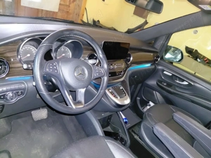 Interior Mercedes V-klasse. Piele neagra