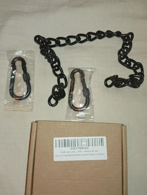 Lanț din otel inoxidabil 66 cm lungime cu doua carabiniere pentru scaun suspendat de gradina 