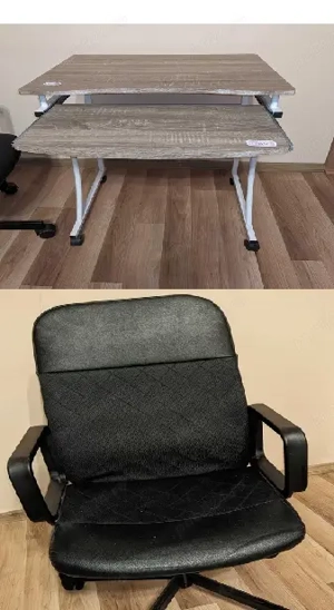 Scaun birou + birou P.C. sau scolari (se vand impreuna)