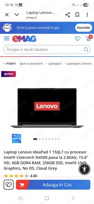 Laptop lenvo  idealpad - imagine 2