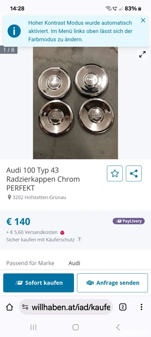 capac roata Audi  - imagine 3