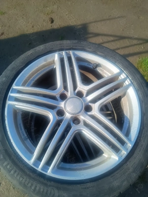 Vând jante+cauciucuri Volkswagen R17