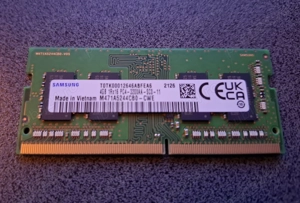 Memorie RAM Samsung, SODIMM laptop DDR4, 4Gb 3200 MHz, 1.2 V - imagine 3