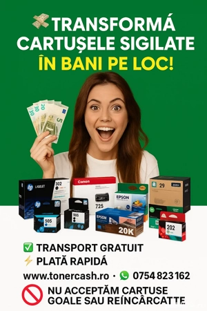 Cumpar tonere si cartuse sigilate  HP Canon Lexmark Brother 