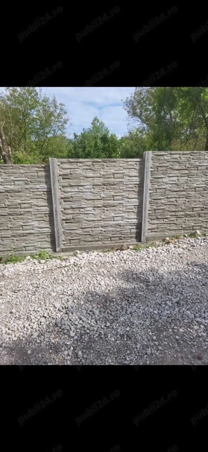 Gard din beton  prefabricat  - imagine 2