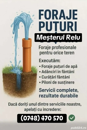 Foraje si PUȚURI 