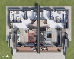 Casa moderna cu terasa panoramica si garaj dublu – confort, intimitate - imagine 3