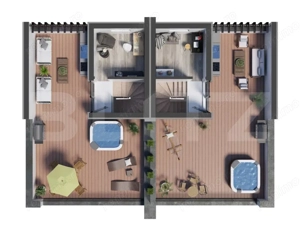 Casa moderna cu terasa panoramica si garaj dublu – confort, intimitate - imagine 5