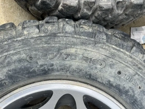 Set 4 jante aliaj si cauciucuri Mistubishi L200 / Pajero - imagine 3