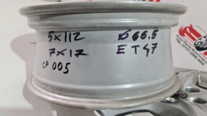 Jante r17 5 x 112 cp j1005 borbet/scoda/vw/audi/+senzori - imagine 2
