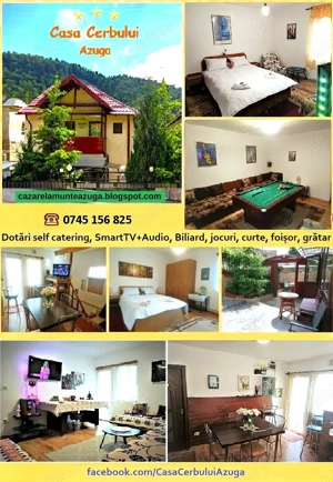Casa Cerbului, cazare Azuga, maxim 6 pers. 160 lei camera