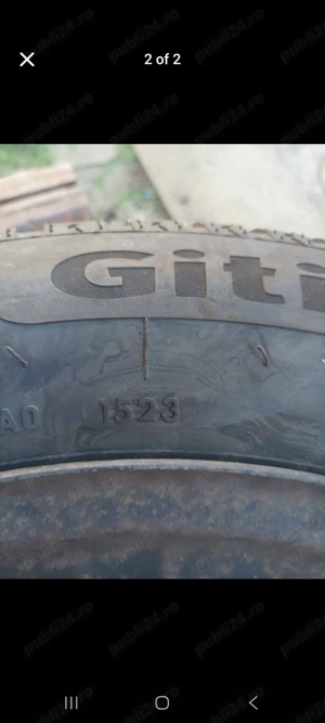 Set 4 Anvelope Iarnă Giti Winter W2 205/60 R16 + Jante 6.5Jx16H IS39 – DOT1523 – Stare Excelentă