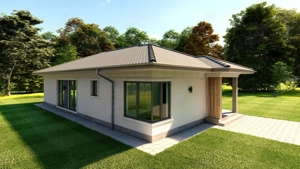 Casă nouă, parter – 100 mp utili | finisată la cheie | teren cu curte amenajată