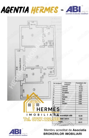 OPORTUNITATE- Apartament de vanzare 3 camere, 1 baie, 2 balcoane, 60 mp, Mazepa1