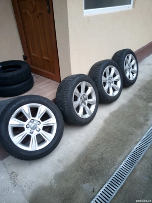 Roti aliaj originale Audi echipate iarna 