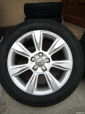 Roti aliaj originale Audi echipate iarna  - imagine 2