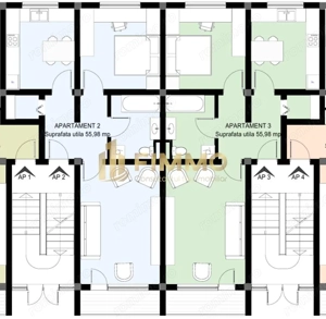 Apartamente 2 cam | 55mp | Et 1 | Burdujeni-Sat | ID:1488 - imagine 4