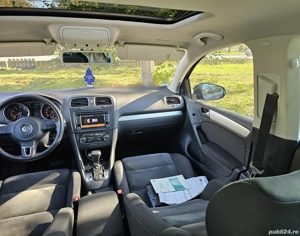 VW Golf 6 1.4TSI DSG AUTOMATA SenzoriParcare Clima ÎncălzireScaune Pilot Trapă Euro5  - imagine 7