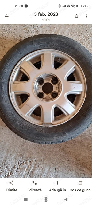Vând 4 jante aliaj 55jx14  - imagine 2