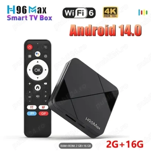 Smart TV Box - H96 Max RK3518 Android 14.0