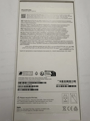 iphone 16 pro max 256 gb Natural Titanium - imagine 3