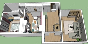 Apartament 3 cam. dec. et 4 cu acoperis si centrala - imagine 2