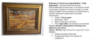 23.	Reproducere Vincent van Gogh intitulată "Câmp împrejmuit " (Enclosed Field with Peasant).