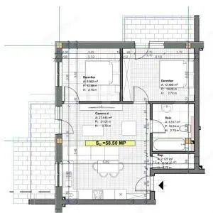 COMISION 0 !! Apartament 3 camere, 59 mp, posibilitate garaj, zona Terra - imagine 12
