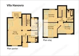 Vila P+E cu 3 dormitoare + garaj, teren 331 mp – Cartier Europa