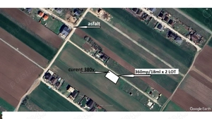 Vanzare Teren  Casa, 360mp 18ml x 2 loturi, Intravilan , PROPRIETAR - imagine 2