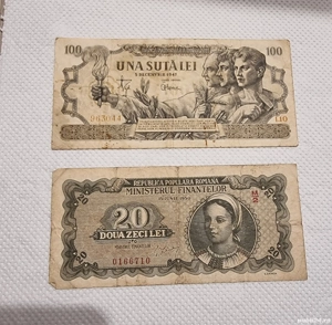 doua bancnote vechi circulate 