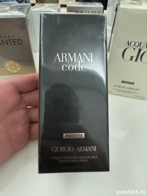 Armani Code 125ml PARFUM , nou, sigilat, 100% original