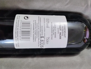 vin vechi de colectie Pinot Noir Premiat *Reserva*2005-cu borseta si pahare - imagine 2