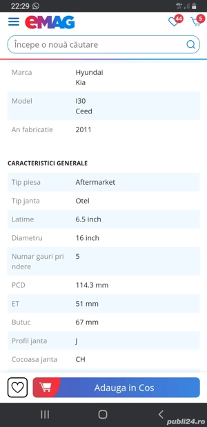 Jenti Tabla R16 Kia Ceed/Hyundai I30 - imagine 2