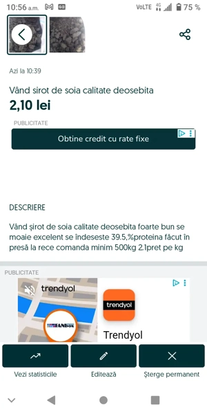 vând sirot floarea soarelui