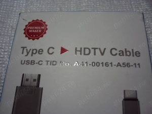 Cablu adaptor Type-C la HDMI 4K, Audio Video HDMI - imagine 4