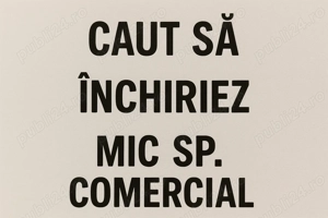 caut sa inchiriez mic sp. comercial