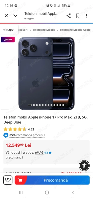 Iphone 17 pro max 2tb - imagine 2