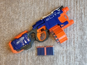 Mitraliera automata, pusca, pistol NERF Hyperfire Elite 60cm