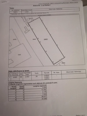 Teren intravilan Moara Vlasiei județ Ilfov 2400 mp  - imagine 2