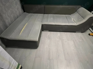 Colțar  Canapea extensibil cu ladă pentru depozitare (Lems)