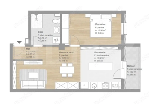 APARTAMENT FINISAT, 51mp, tva inclus, ansamblu nou, zona Tineretului
