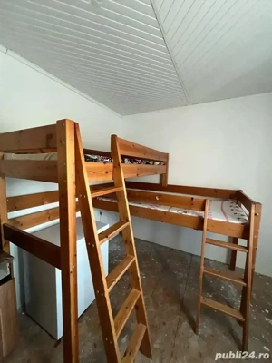 Pat etajat lemn masiv 