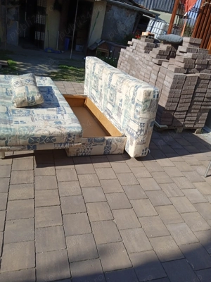 Canapea extensibila cu lada - imagine 2