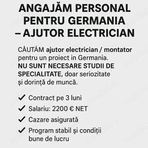 Angajam personal pentru Germania 