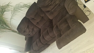 Canapea recliner, maro